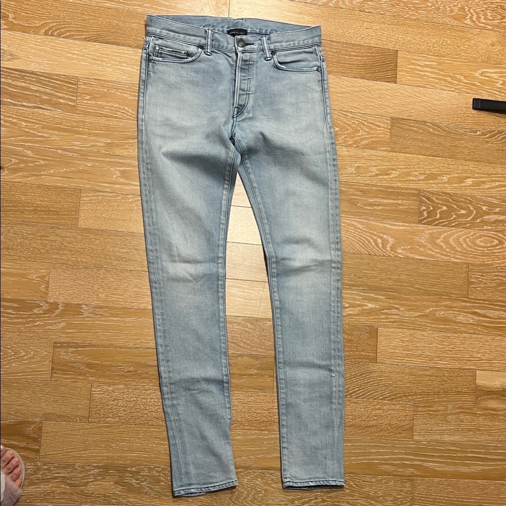 John Elliott Light Wash Skinny Jeans